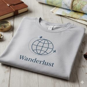 Wanderlust Globe Graphic T Shirt