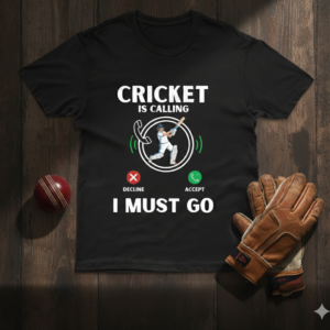 Cricket Is Calling – Funny Cricket T-Shirt (Black Edition)